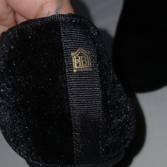 Birdies Black Velvet Loafers - Picture 4 of 7